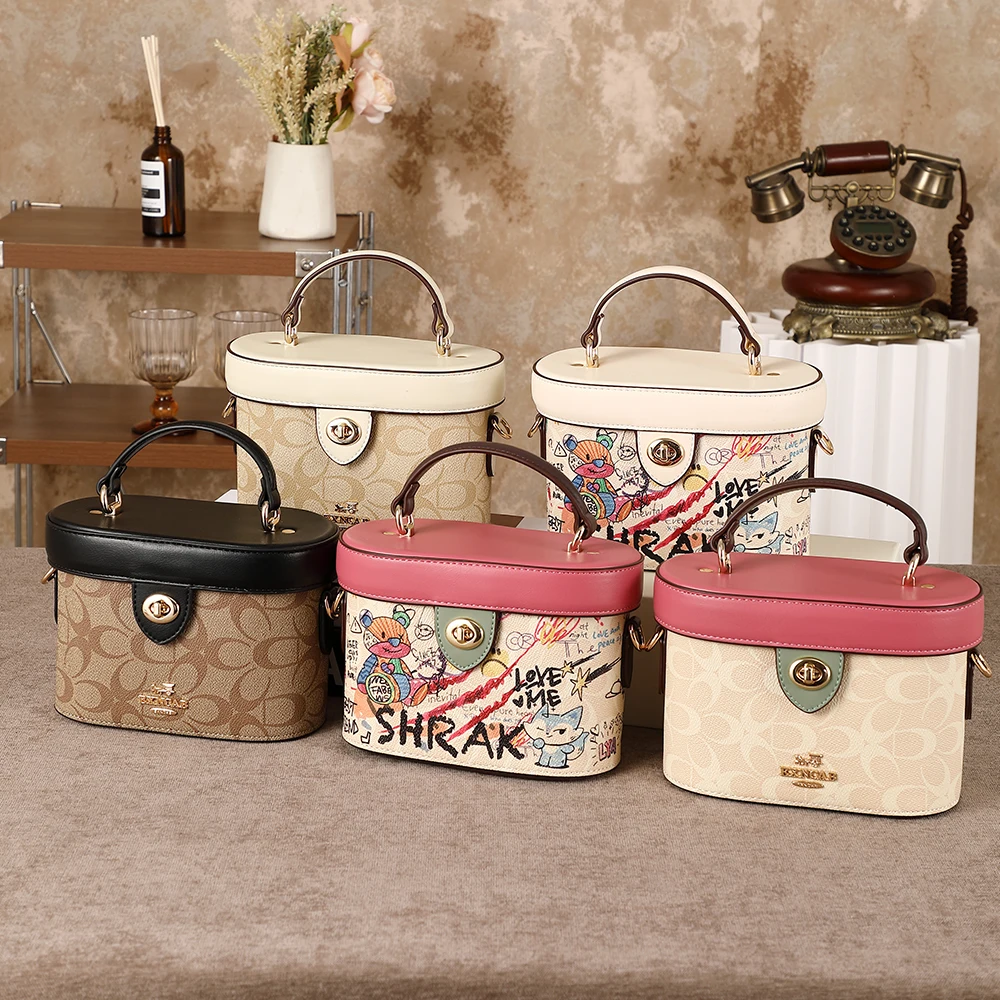 

Женская сумка 2026: популярная новинка, дизайнерская модная сумка через плечо, сумка-ведро, легкая люксовая сумка с контрастными цветами