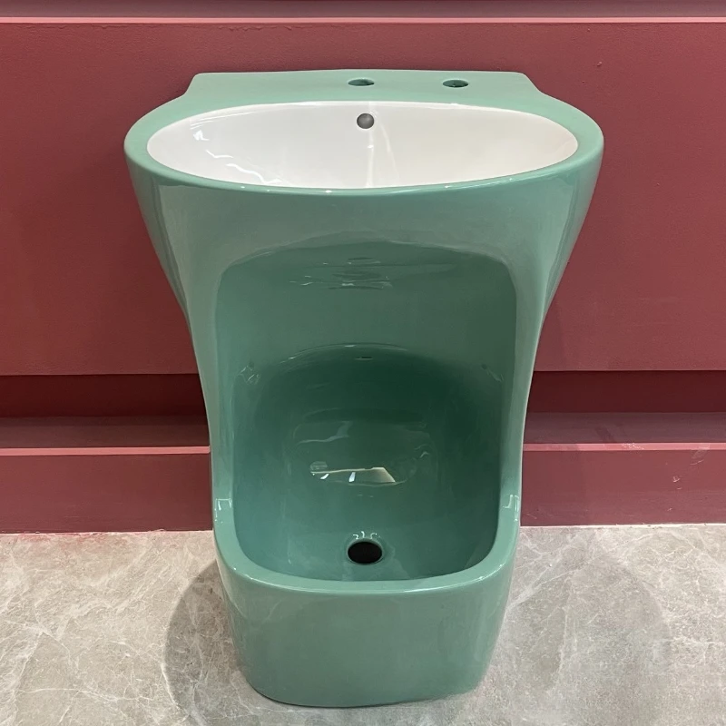 

Indoor and outdoor hot-selling foot basins Ceramic complete wash basins Bathroom column basins Conjoined