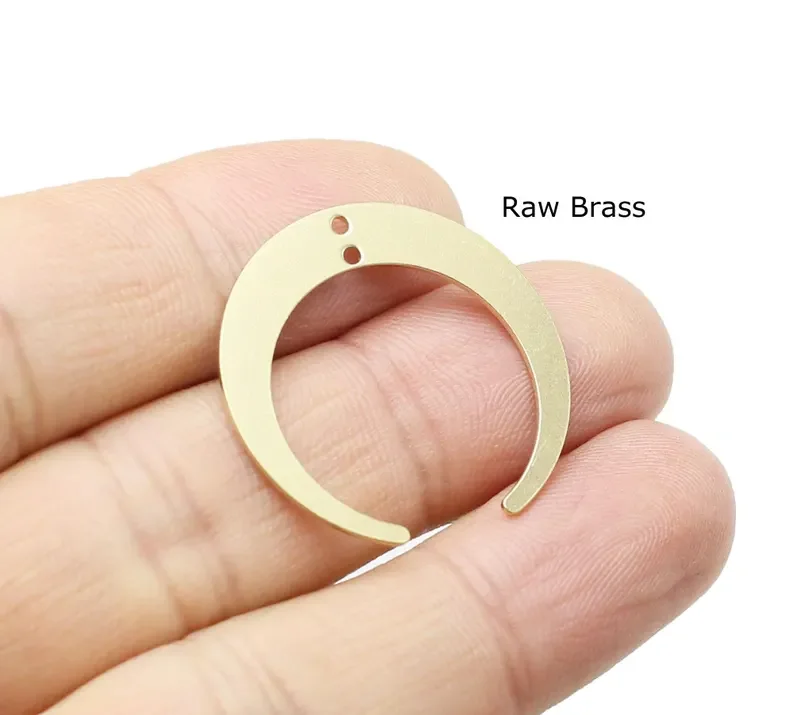 

10 шт. подвески в форме полумесяца, латунный соединитель в форме полумесяца, 28,5x27,5 мм, фурнитура для сережек, латунные Подвески для изготовления ювелирных изделий R1285