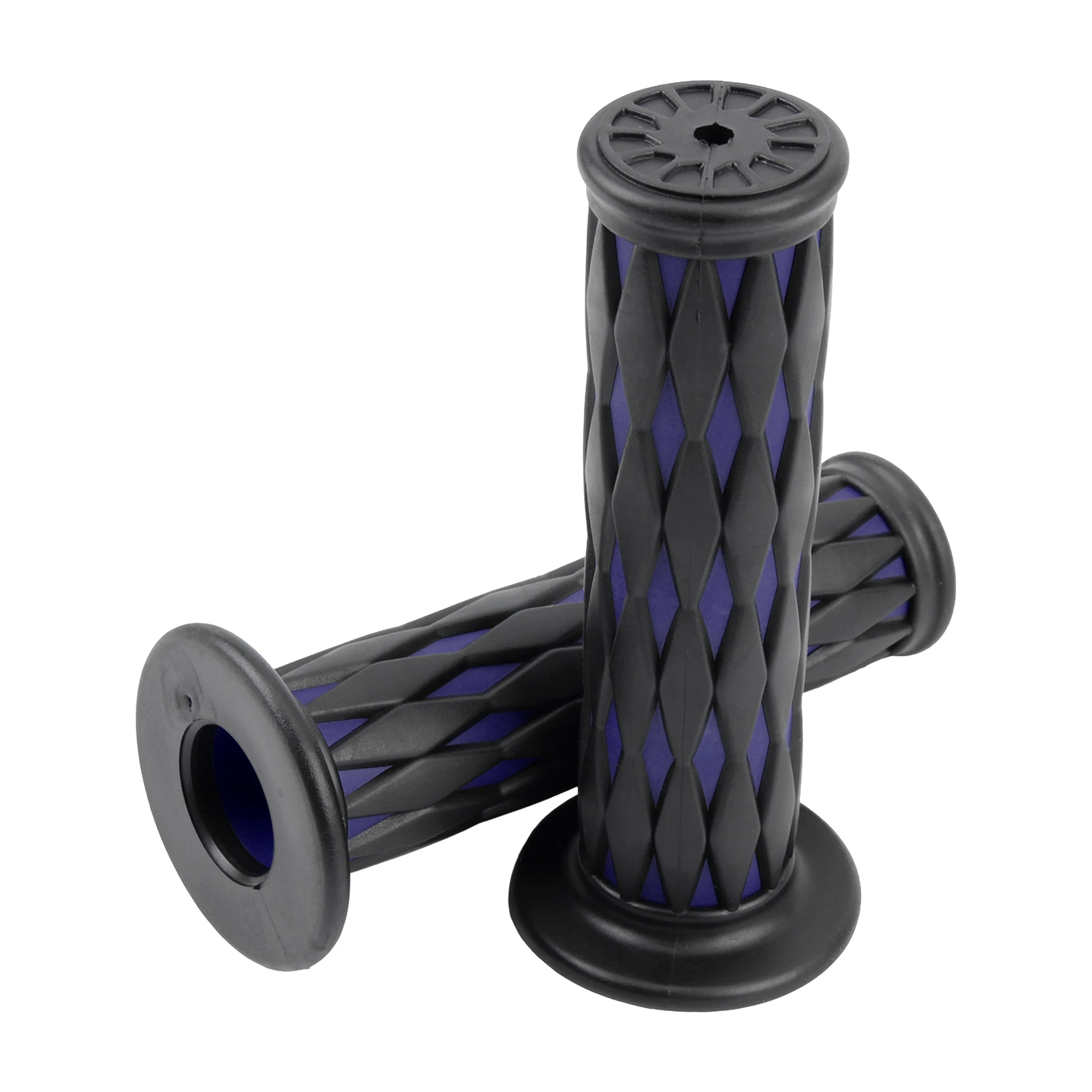 Universelle Motorrad-Lenkergriffe 22mm 24mm Diamantmuster Rutschfeste Gummi-Handgriffe für Dirt Bike ATV Roller Custom – Detail 4