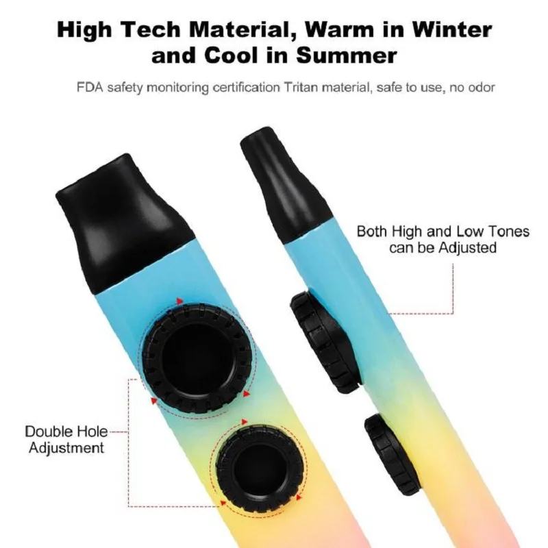 Professional Kazoo Flute Easy Play Novelty Instrument for Beginners Durable Trumpet Style Easy Musical Gift No Learning Required