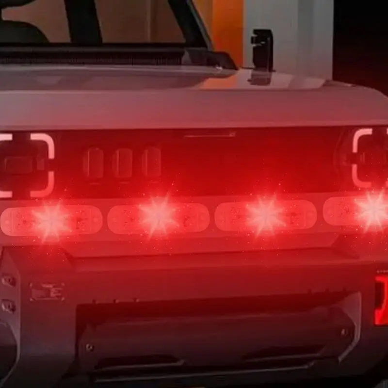 Veículo Cuidado Luzes Safety Lamp, alta visibilidade, 12 LED piscando luzes, luz de advertência, multifuncional e resistente para Motorc