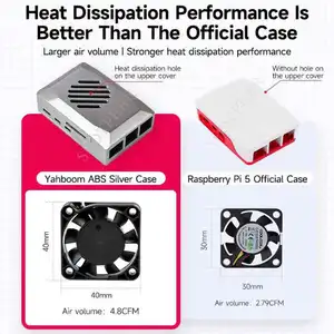 Raspberry Pi 5モデルPI5 2GB/4GB/8GB RAMオプションキット27Wパワー+ケース+64GBカード+カードリーダー+RTCカード 8ベストセールスオレンジPI 8GB RAM -6