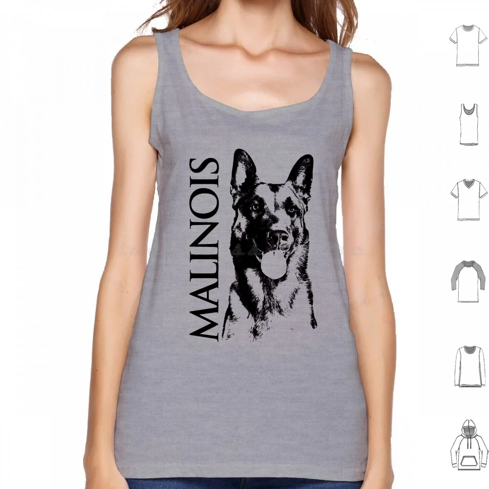 Malinois-Belgian Shepherd-Mechelaar-Maligator Tank Tops Vest Sleeveless Belgian Malinois Malinois Dog Belgian Shepherd