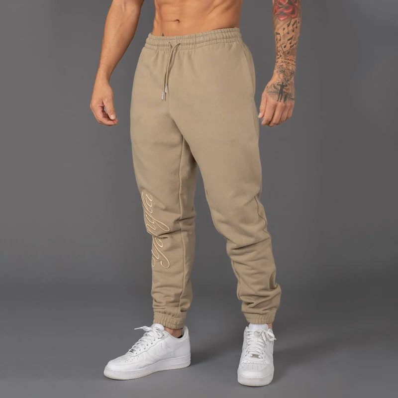 Men\'s Sweatpants American Style Sports Fitness Cotton Embroidery Casual Pants Jogger Gym Running Training Pants Sports Pants man