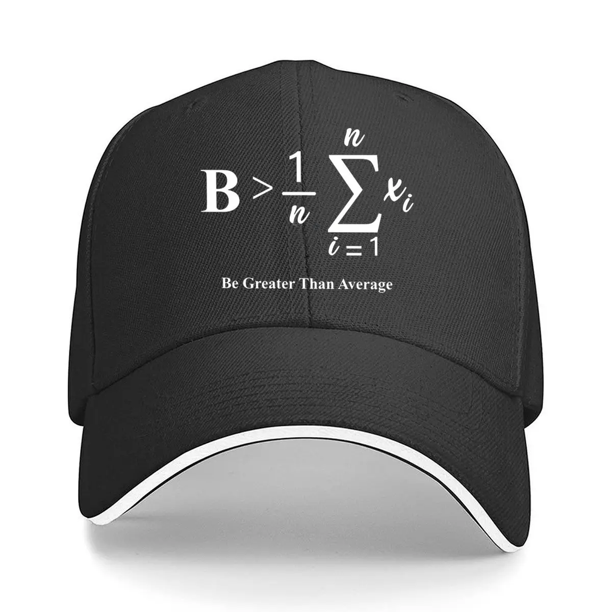 Be Greater Than Average Math Pi Design Sandwich Baseball Cap Outdoor Workouts Sun Hat