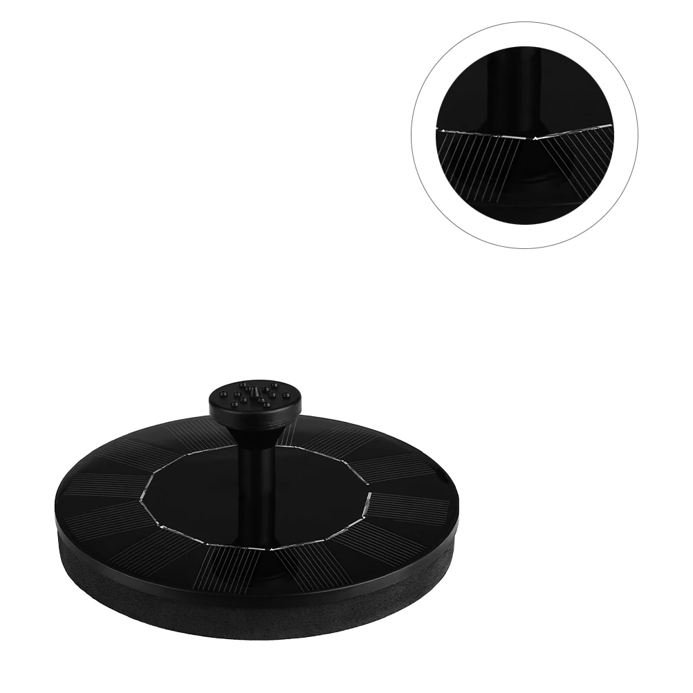 1 ensemble de pompe de fontaine solaire, fontaine flottante pour jardin, piscine, étang, décoration, noir, silicium monocristallin, efficace