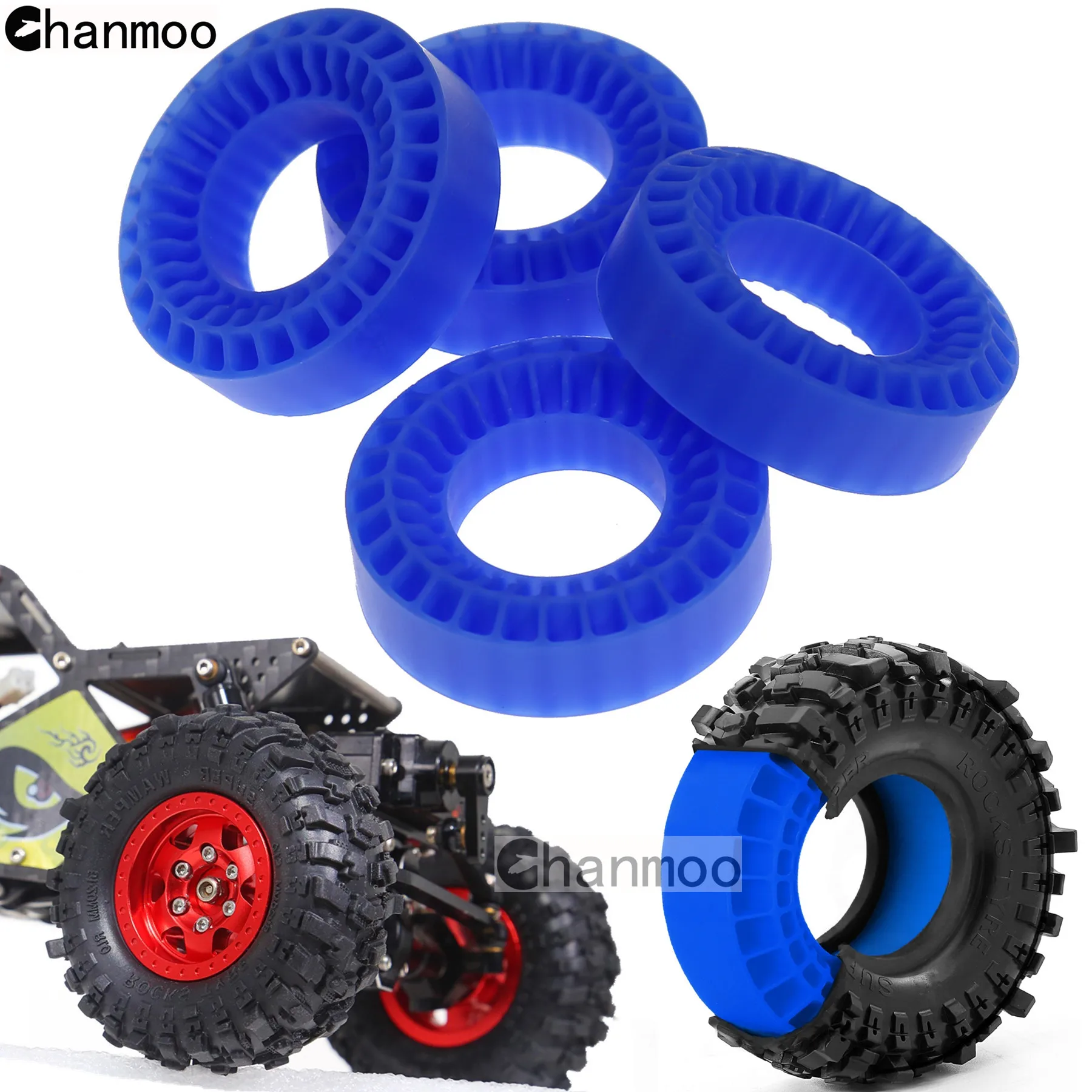 1.0in Tires Soft Silica Gel Anti Foams Insert 55mm sponge for 1/18 1/24 RC Crawler Car Axial SCX24 FMS FCX24 Traxxas TRX4M Parts
