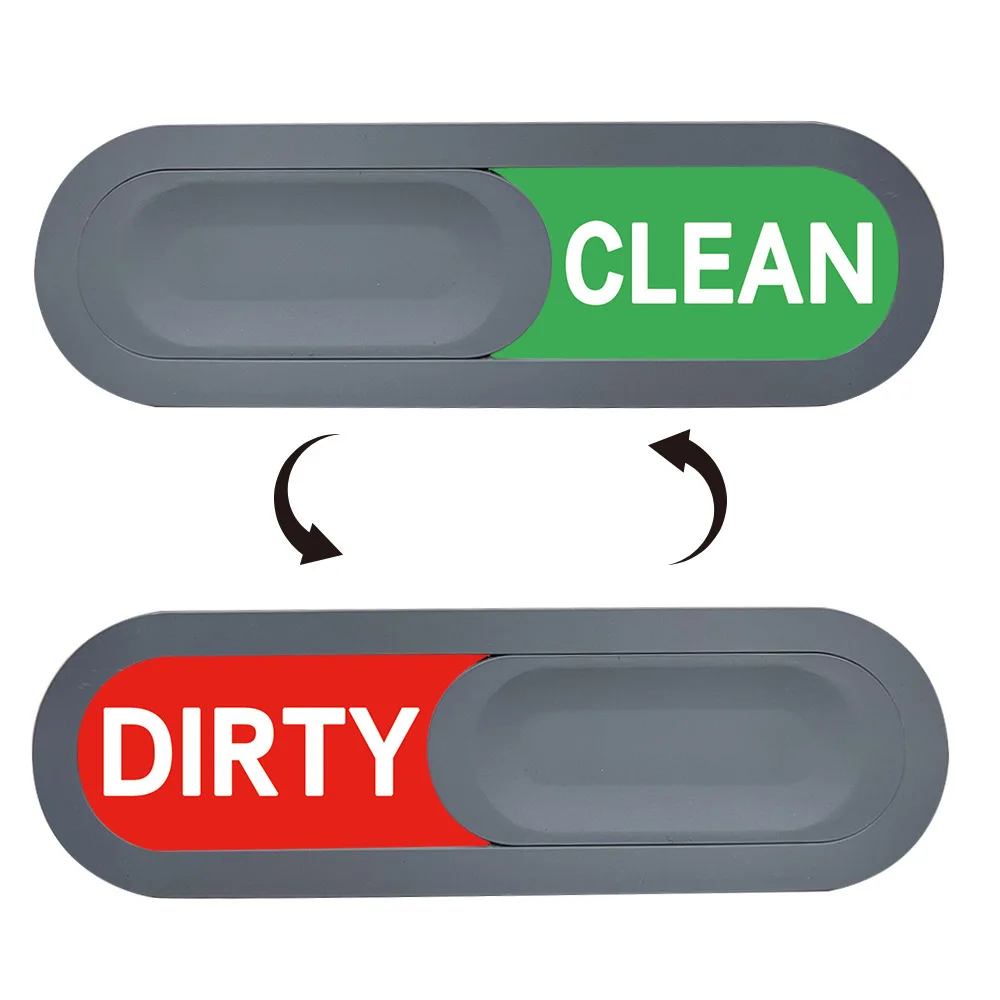 Dishwasher Magnet Indicator Clean Dirty Sign Kitchen Appliance Utility Accessory Durable ABS Material Decorative Status Guide Pl