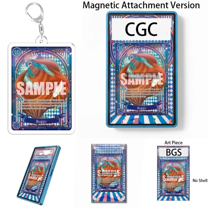 Art Display for One Piece Buggy Anime Expand Art Fans Gift Recyclable Acrylic Protective Case Keychain