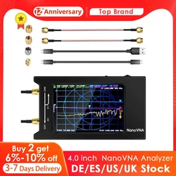 Ulepsz NanoVNA-H4 wektorowy analizator sieciowy z 4-calowym ekran dotykowy LCD o wymiarach 10KHz-1.5GHz krótkofalowym MF HF VHF UHF UHF UHF