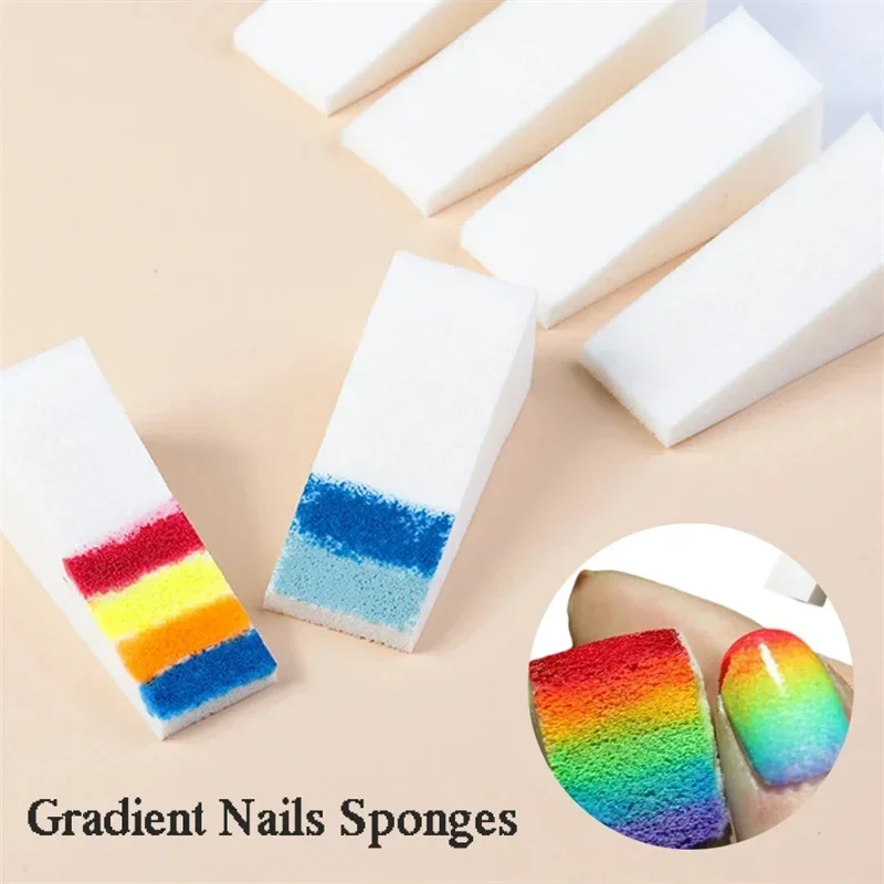 

Soft Sponges Gradient Nail Art Stamper Tools Color Fade Manicure DIY Creative Nail Accessories Supplies Manicure Tool 24pcs/8pcs