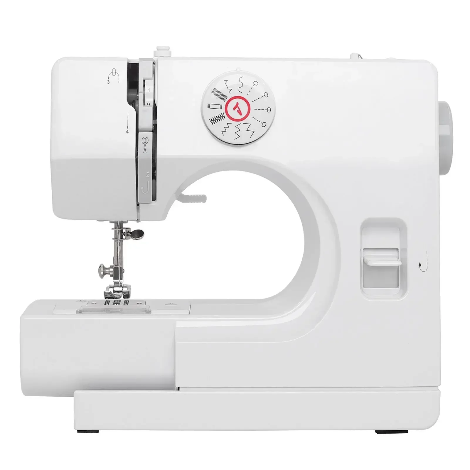 725 Electric Portable Sewing Machine for Beginners Household,12 Stitch Dual Speed with Extension Table & Foot Pedal & Sewing Kit