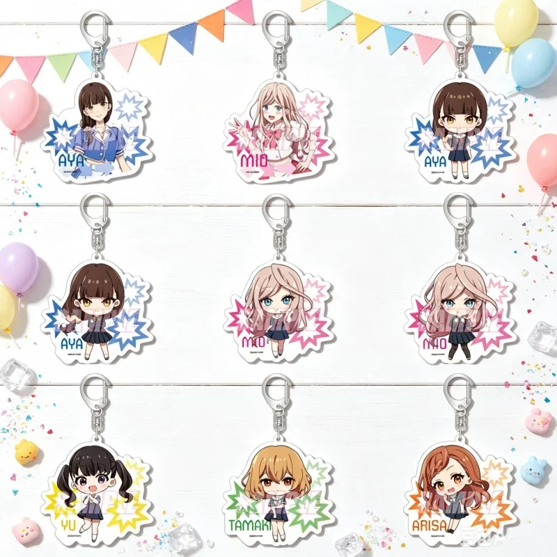 Anime Young Ladies Don't Play Fighting Games 2026 Creativity Acrylic pendant Keychain 6cm Aya Yomicha Gifts For Friends FACTORY