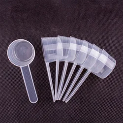 5PCS 40ml 20g flat bottom graduated measuring spoon transparent plastic measuring spoon individually packaged