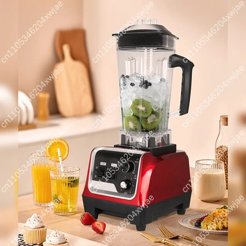 

Коммерческий высокоскоростной блендер для приготовления орехового молока, соков, смузи, с мощным мотором, таймером, функцией автоматической очистки, многофункциональный