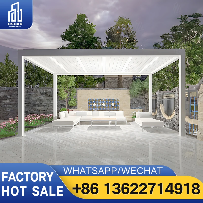 Customizable HighFunction Outdoor Aluminum Alloy Pergola Ideal for Garden Patio Parties Innovative B2B Factory Product