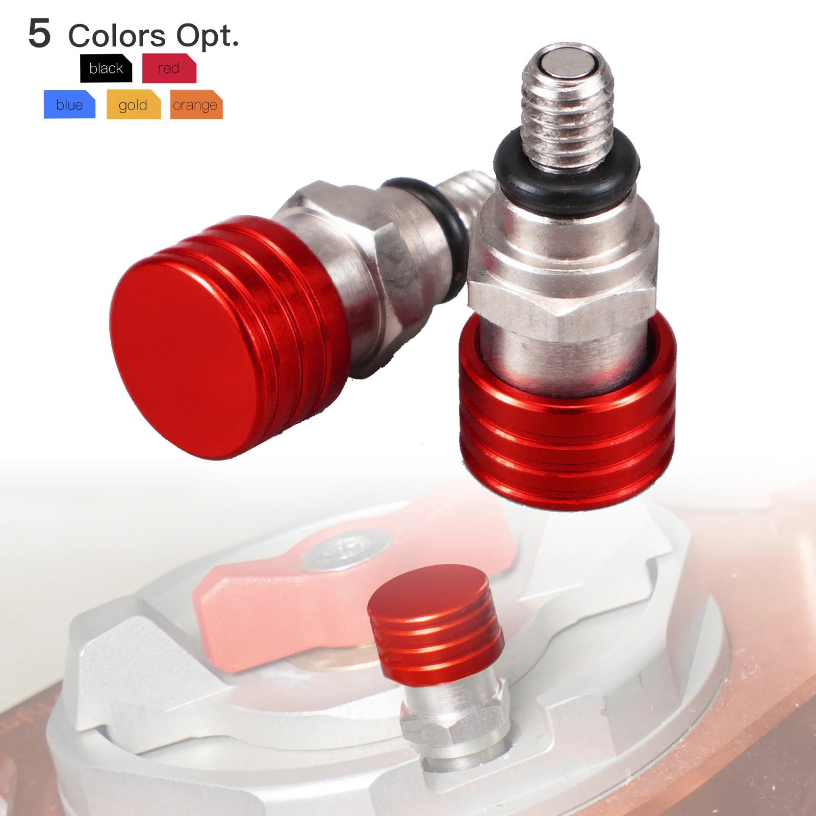 

For Honda CRF250R CRF450R CRF250X CRF450X CRF150R CR 80 85 Big Wheel CR125 CR250 CR500 M5x0.8 Fork Air Bleeder Valve Screw