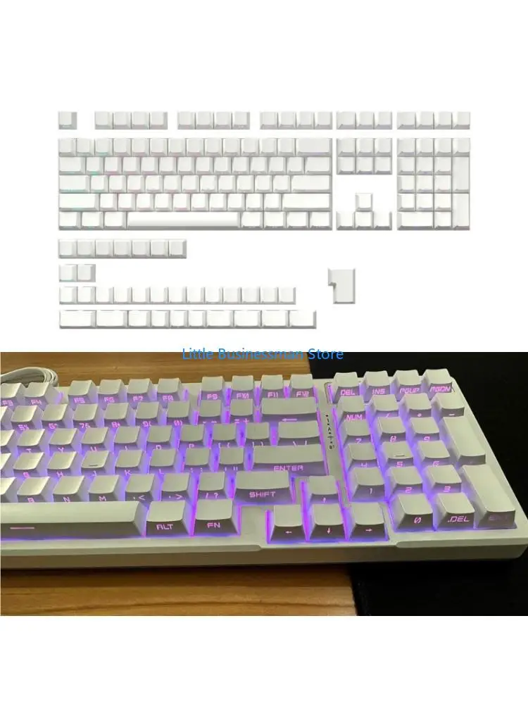 Side Printed Keyboard Keycap Set with Cherrys Profile, 140Piece Keycap M76A