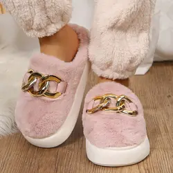 Women's Slippers Sexy Rhinestone Platform Home Slippers Ladies Winter Indoor Shoes Woman House Slipper Pantoufles Femme