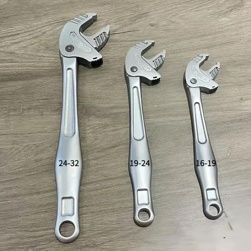 

Новый регулируемый ключ-клещи для гаек, многофункциональный, быстрорегулируемый, с имитацией храпового механизма, промышленного класса, с большим раскрытием для гаек.