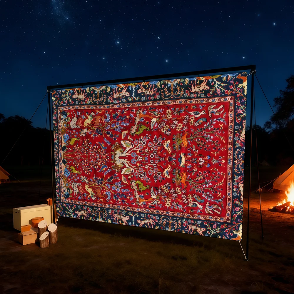 Persian Carpet flag For Room Dorm Camping Picnic Art Style Garage Bar wall Decoration Banner