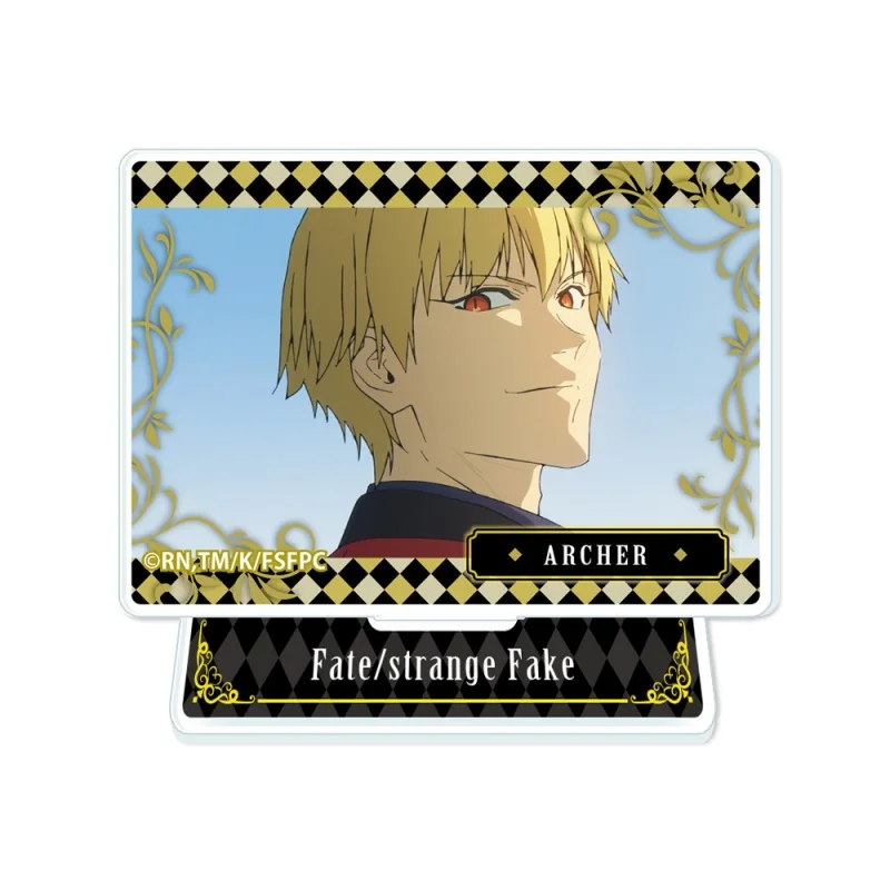 Anime Fate/strange Fake Hansa Cervantes Rectangle Scene Drawing Acrylic Stand Model Plate Keychains Desk Decorations
