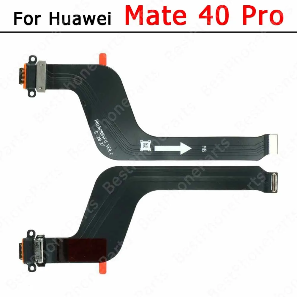 Charging Port For Huawei Mate 10 Lite 20 X 30 40 Pro 8 9 Charge Board Pcb Dock Usb Connector Flex Cable Plate With Mic