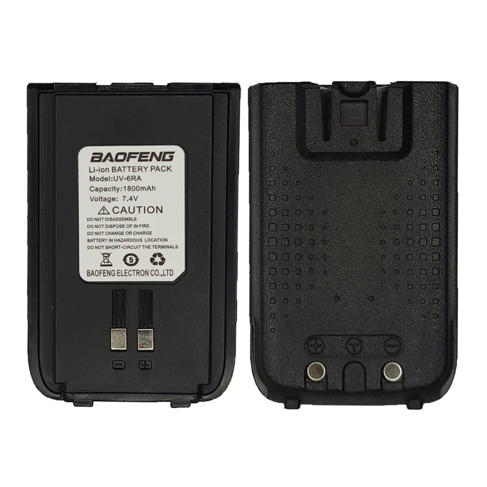 

Baofeng UV6RA Walikie Talkie Battery 1800mAh Only Battery Compactible with B5SR/R8 Two Way Radio Accessories