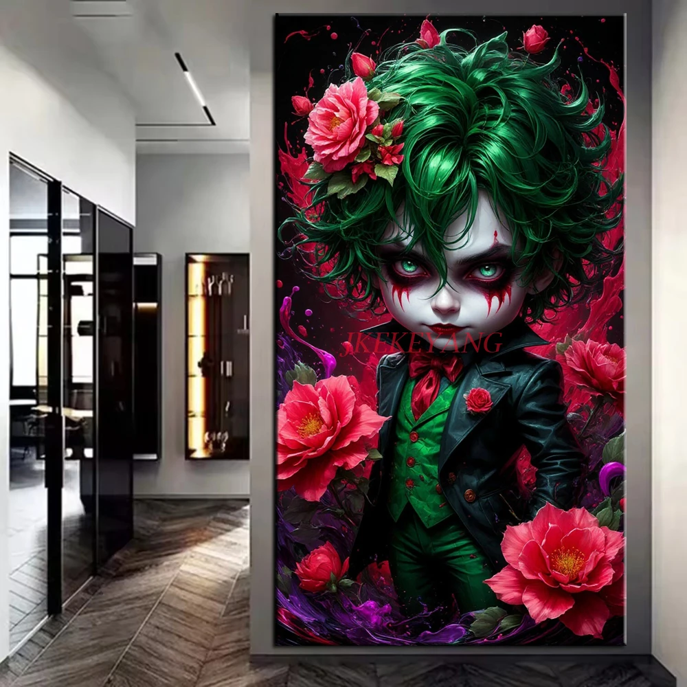 

Clown Boy and Clown Girl Picture DIY Diamond Painting Cross Stitch Full Drills Diamond Mosaic New Collection Home Decor