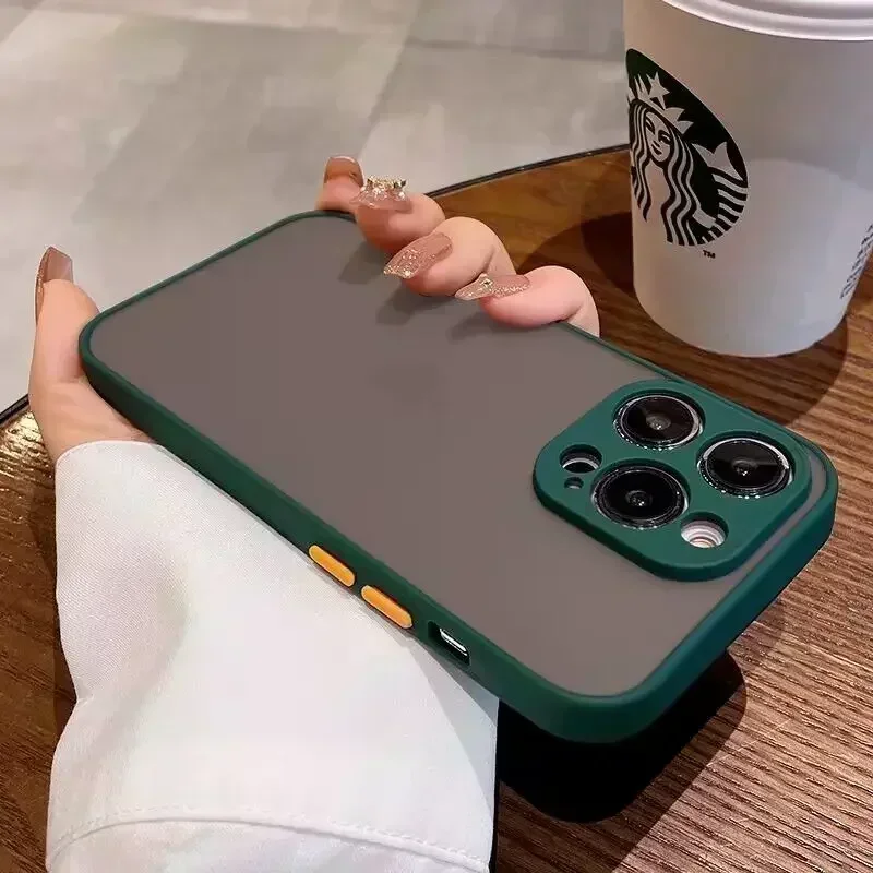 Capa para iPhone, Armadura de Luxo, Capa Macia, 13, 11 Pro Max, 12 Mini, XR, XS, X, 7, 8, 14 Plus, 6 S, SE 2, 3