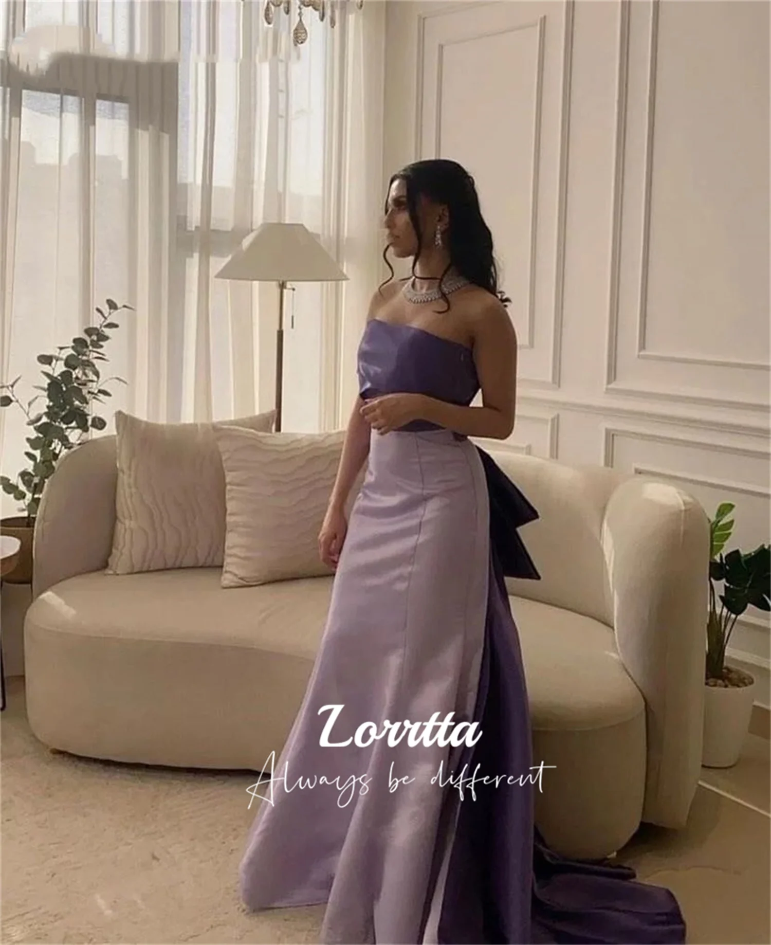 Lorrtta Fishtail Cut Special Occasion Dresses Satin Evening Dress Robe Soiree De Luxe 2024 Ball Gowns Customized فساتين سهرة