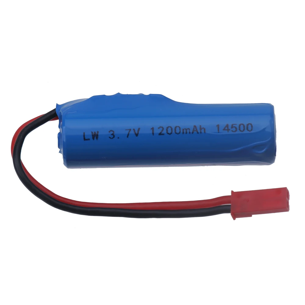 Batería recargable de iones de litio para coches, camiones, trenes, barcos, pistolas, juguetes eléctricos, piezas de batería, JST plug, 14500, 3,7 V, 1200mAh