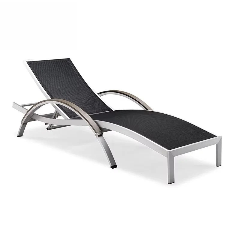Lightweight portable aluminum alloy folding beach outdoor sun lounger