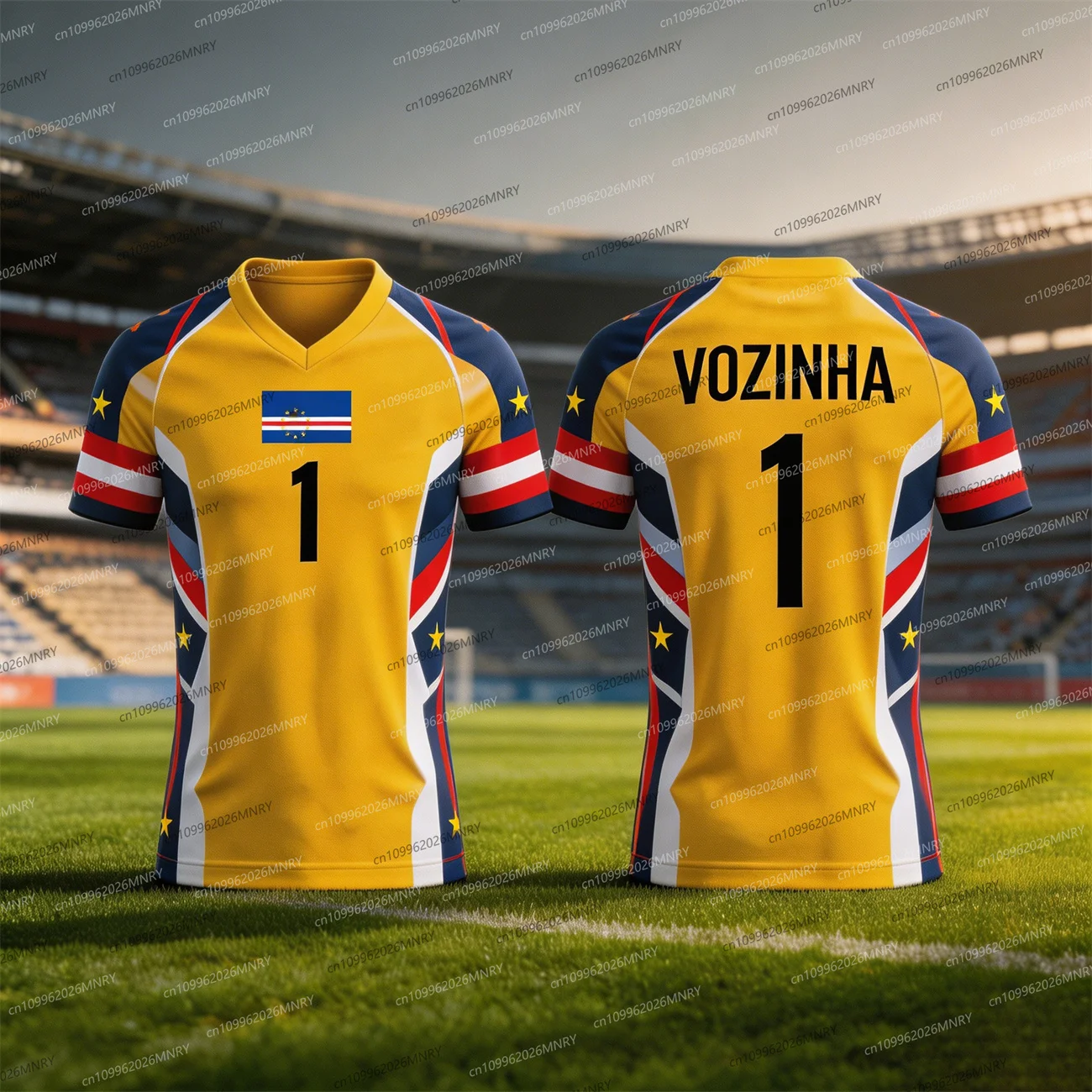 Camiseta de Fútbol de Cabo Verde Vozinha 2026, Ropa de Verano para Niños, Camiseta Deportiva para Hombre y Mujer ﻿ Camisetas para niños