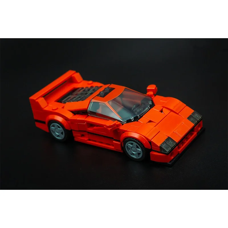 

MOC-325 parts building block car model city car speed F40 red sports toy boy Adult Christmas gift