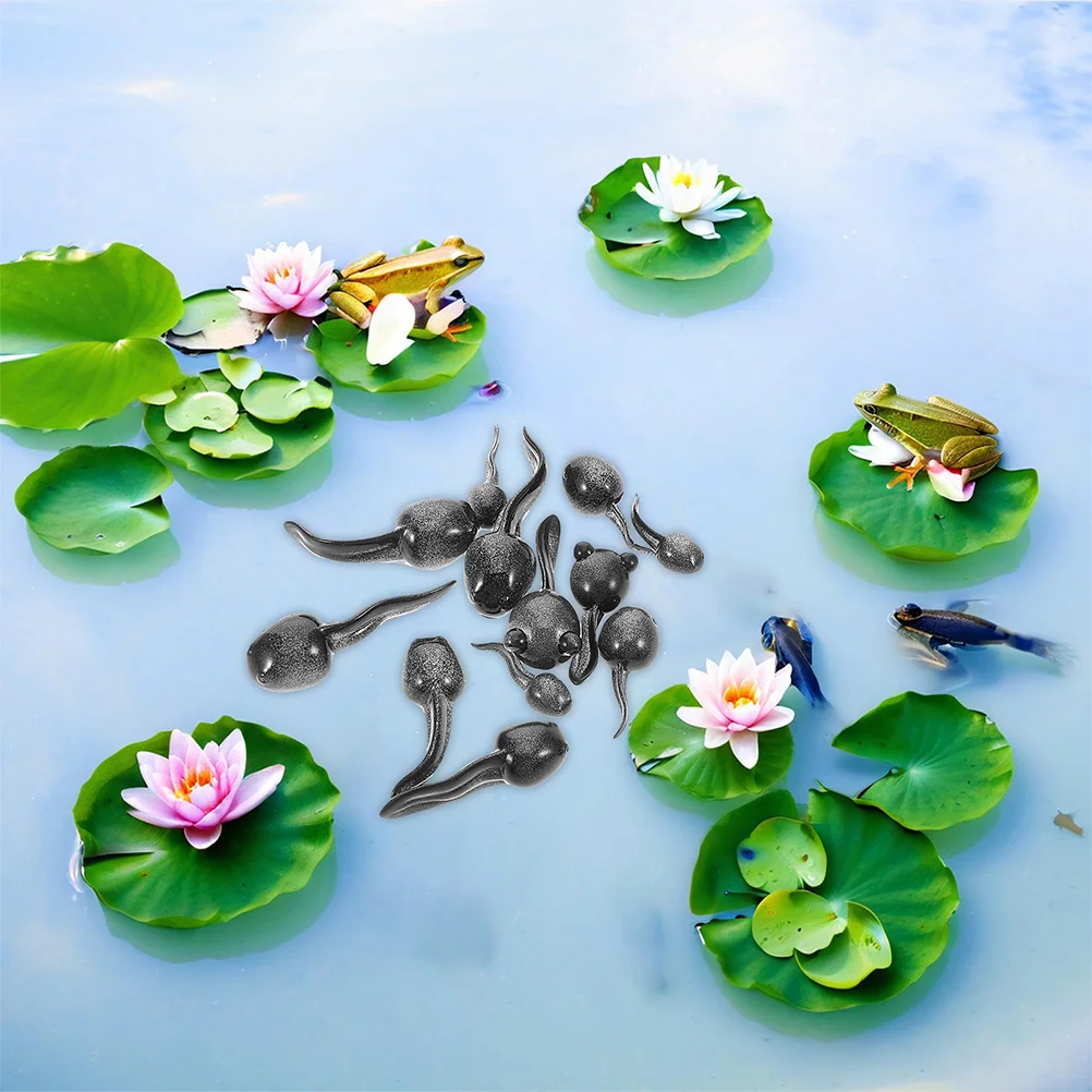 26 قطعة المشهد الصغير الشرغوف حلية صغيرة الراتنج لحديقة الطحلب حوض السمك ديكور تررم بونساي الديكور الحرفية تمثال على شكل حيوان