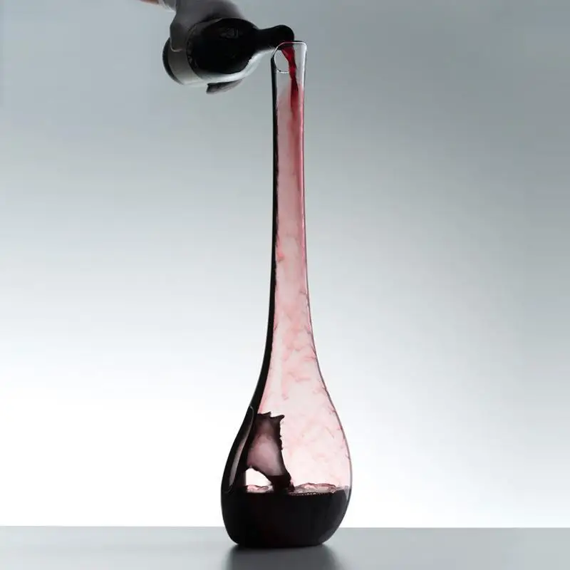 Crystal red wine glass decanter, wine glass dispenser, wine holder