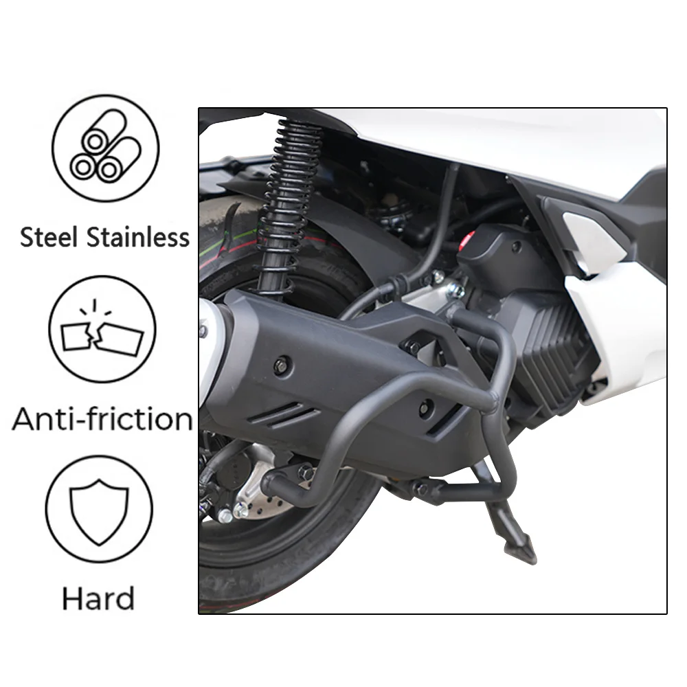 For Honda PCX160 PCX150 Motorcycle Exhaust Pipe Bars Modified Silencer Bumper Silencer Bars Exhaust pipe protective rod