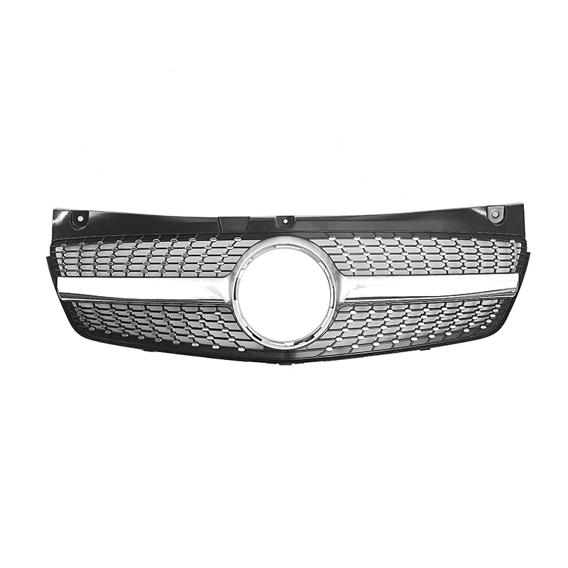 Front Bumper Grille Grills For Mercedes-Benz W639 Viano/Vito 2011 2012 2013 2014 Facelift ABS Diamond Racing Grill