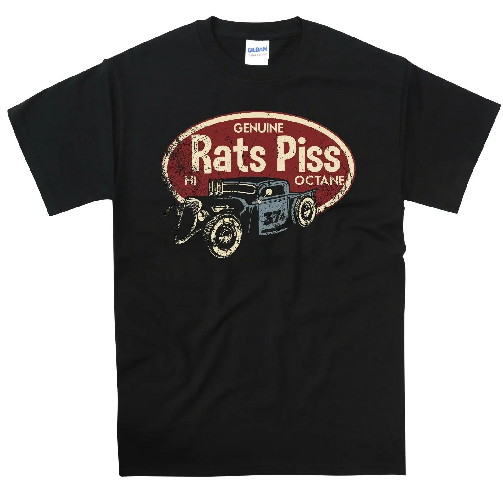 Hot Rod Rat T Shirt Classic Vintage Weathered Design Garage Gift