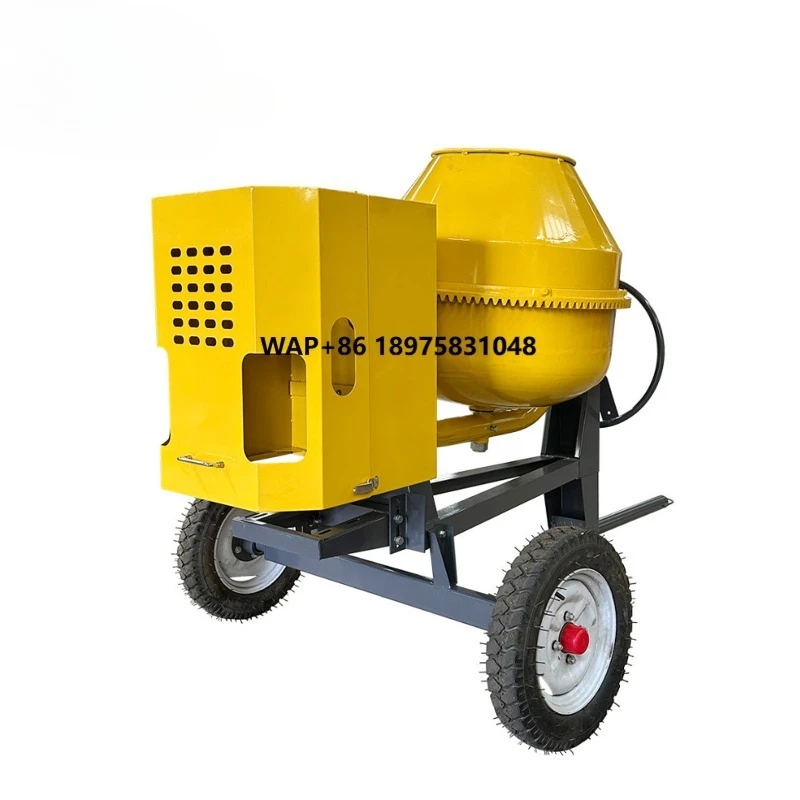 High quality small concrete mixer 1 year warranty, manual unloading small mobile concrete mixer truck