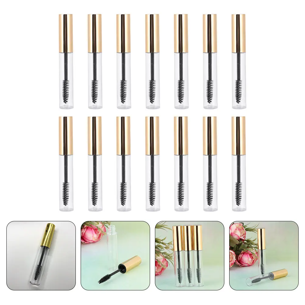 

1 set 1 Set Refillable Mascara Tubes Clear Empty Bottles Mini Travel Size Eyelash Cream Containers Funnel Included Lightweight