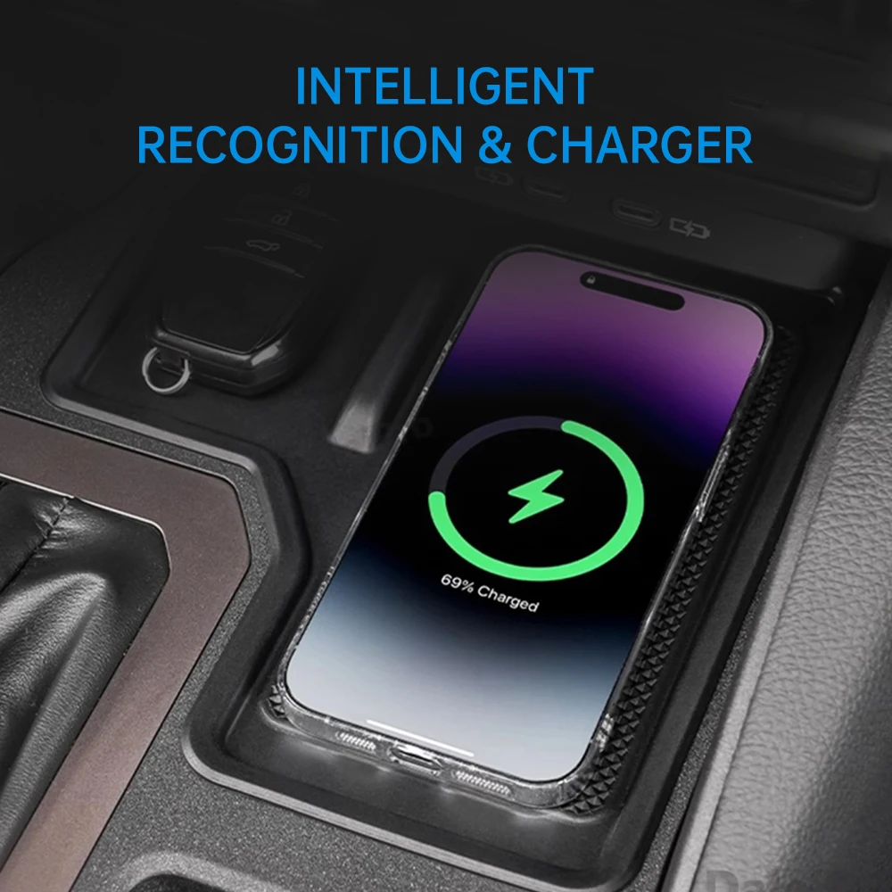 For Toyota Land Cruiser Prado 250 LC250 2024 2025 LHD Car Central Control Wireless Charging Car Accessories Car Charger Adapter
