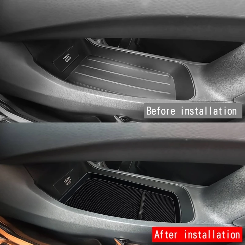 RHD For Nissan E13 E-POWER / 2021 FE13(2WD) E-POWER/AURA Series Silicone Upper Lower Parts Center Console Storage Box Pad Cover
