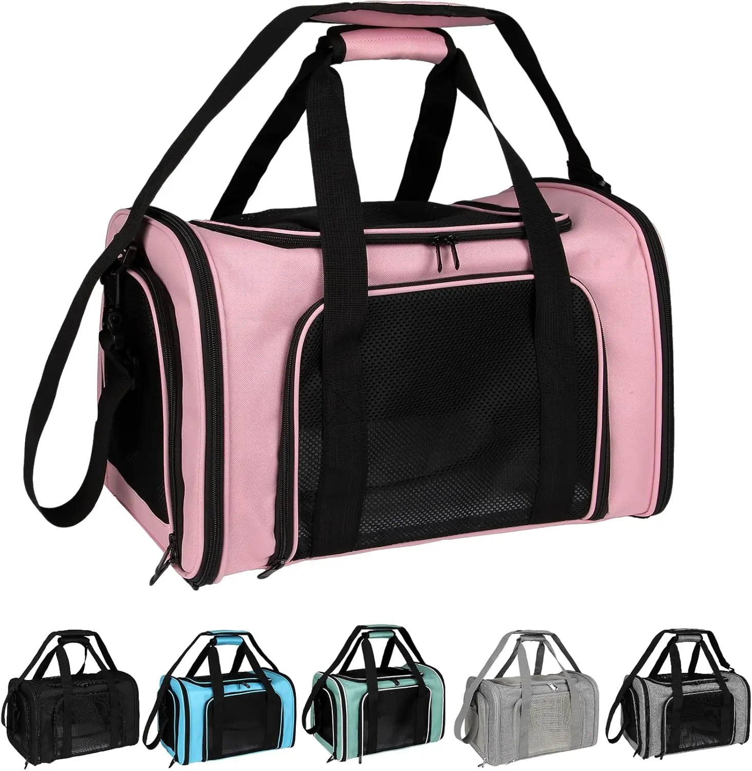 

Dog Cat Carrier Pet Carriers for Small Medium Large Cats Dogs Carrier Soft Sided Small Puppy Carrier Purse 15 lbs Portab