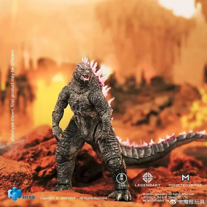 

Hiya Godzill Vs Kong: The New Empire Exquisite Basic Series Godzill Pink Back Evolved Ver. 7-дюймовая подвижная аниме-фигурка
