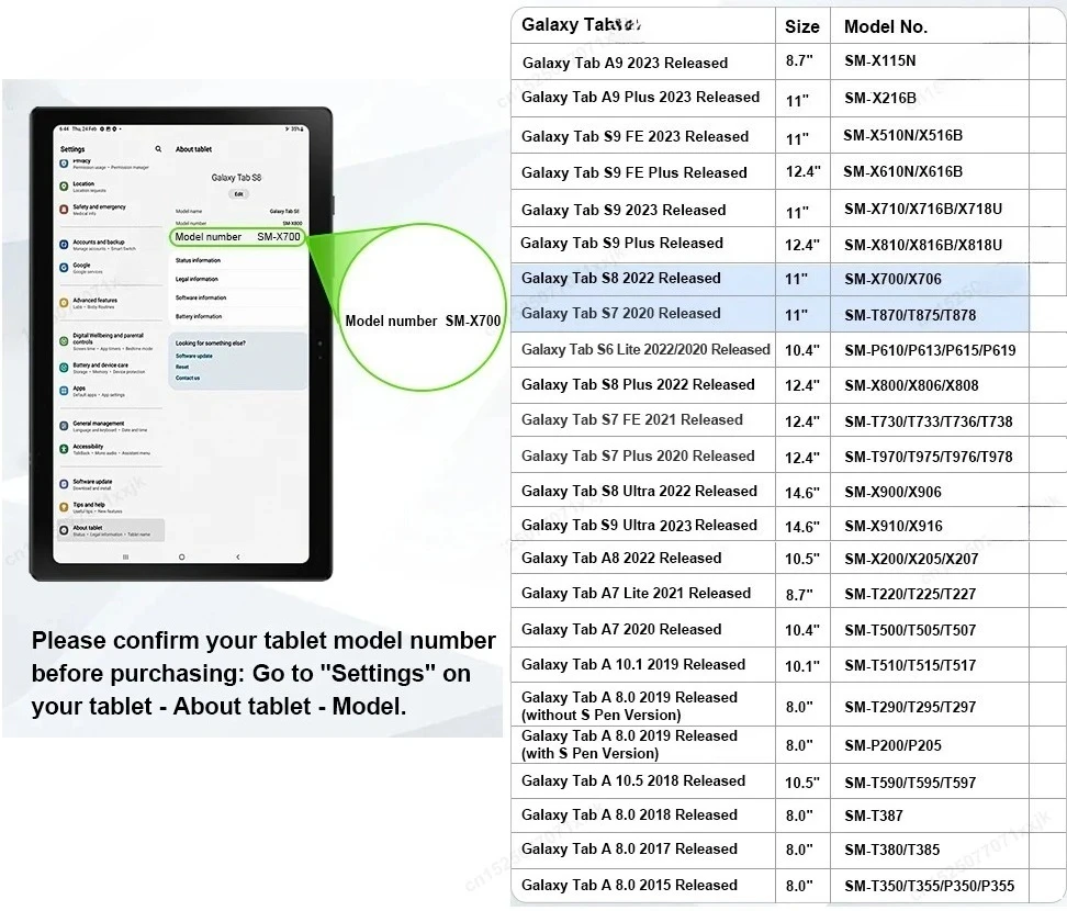 حافظة صلبة شفافة من الأكريليك قابلة للطي لهاتف سامسونج تاب S10 S9 S8 S7 FE Plus Tab A9 Plus A8 10.5 مع غطاء حامل قلم رصاص #2