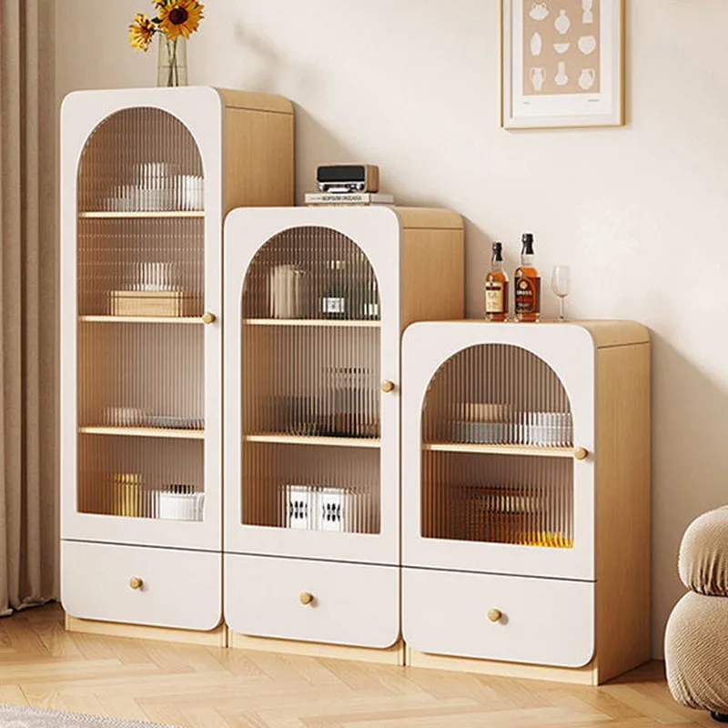Designer Restaurant Wine Cabinet Living Room Storage Display Cocktai Luxury Bar Cabinet Standing Vitrina Drinking Bar Furniture