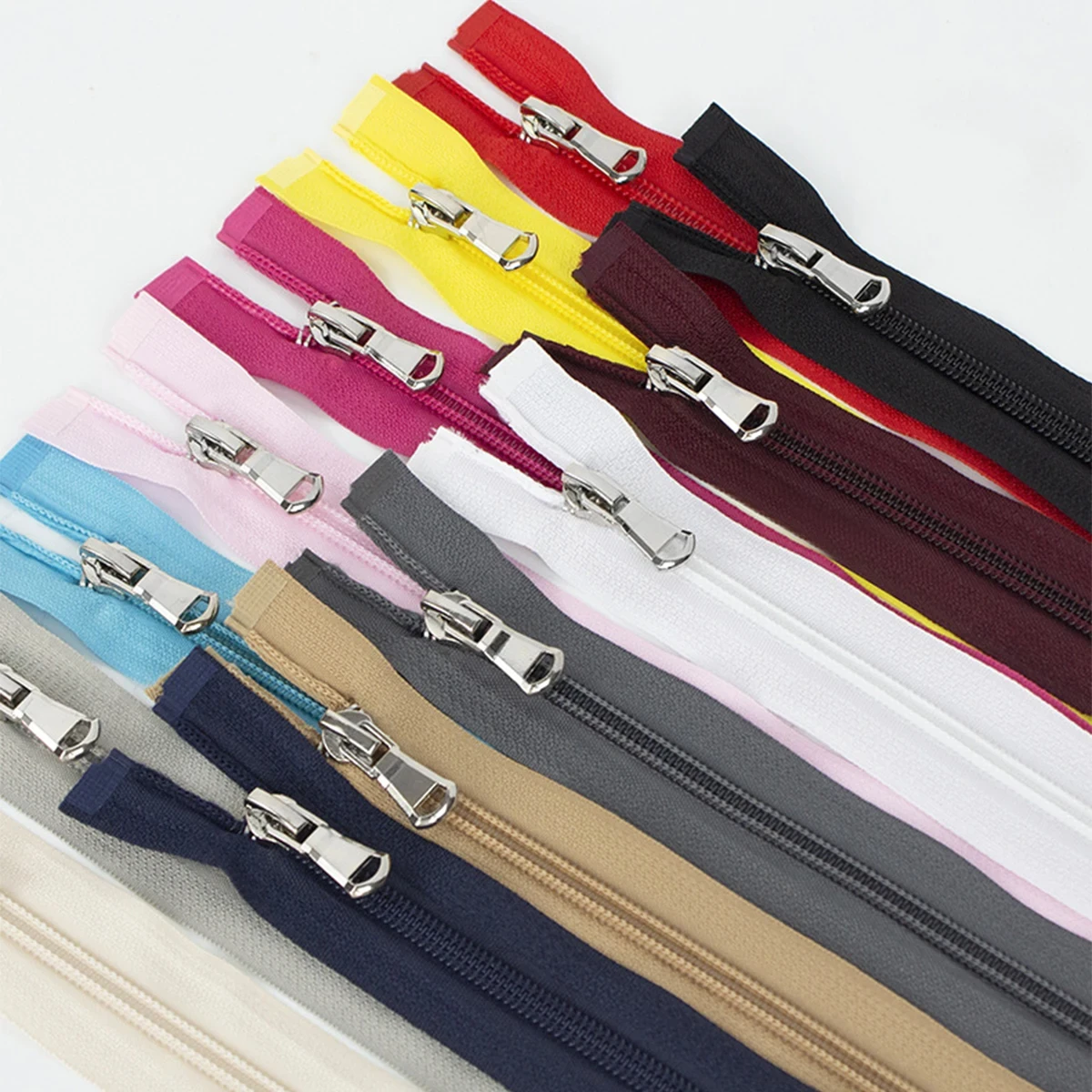 (10pcs)5# Nylon Open Tail Multi-size Zipper Multi-color Clothing Coat Sportswear Zipper Single Opening